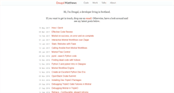 Desktop Screenshot of dougalmatthews.com